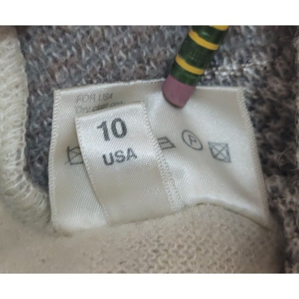 Vintage BOGNER Cardigan Aztec Cat Print Nordic Outdoor Mohair Sweater WOMENS 10 - Picture 10 of 11